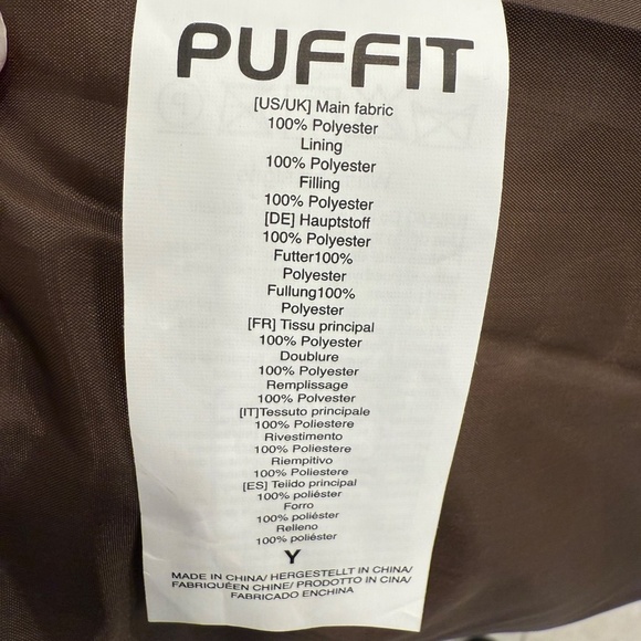 Puffit Hooded Puffer Jacket size M. NWT - Picture 8 of 11